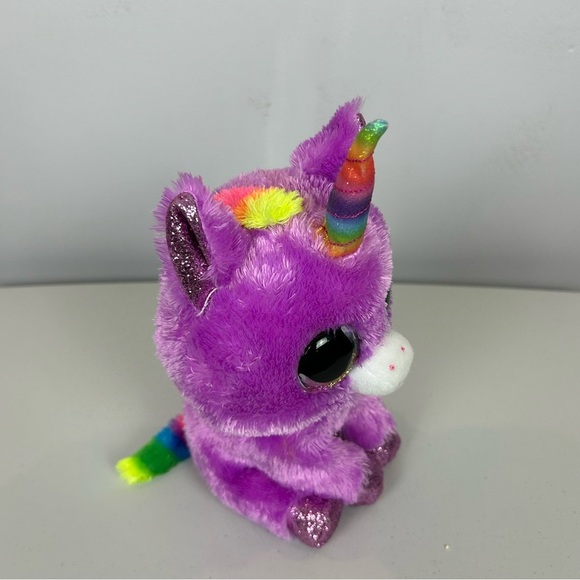 TY Silk Rosette Purple Unicorn 2021 - Picture 7 of 11